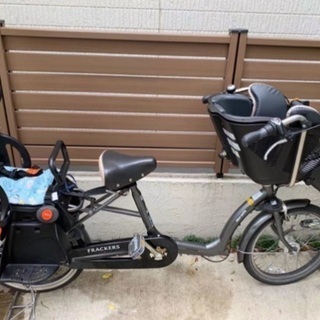 ２０１８年１０月購入子ども乗せ自転車 前後座付け※無料手渡し可能