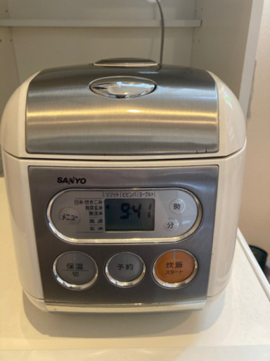 炊飯器お譲りします（SANYO  2006年製 5合炊）