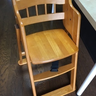 《値下げ》ハイチェア 木製の画像
