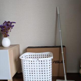 洗濯物入れ、シングルベッドシーツ