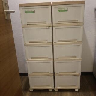 ウッドトップチェスト　2個セット