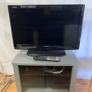 【説明書付き】26型液晶テレビ+ブルーレイディスクレコーダー+テレビ台