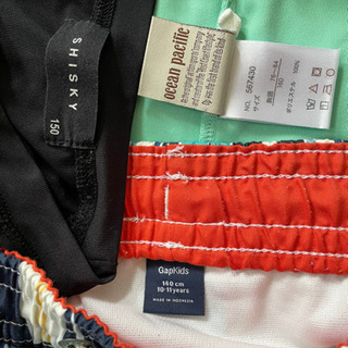 水着ラッシュガードボーイズ140他セットの画像