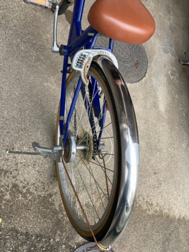 24インチ ネイビーおしゃれギア付き自転車 女の子に^^