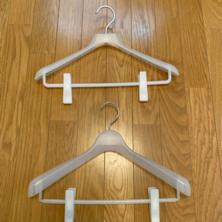【取引終了・0円】無印良品 ポリプロピレンハンガー2本 約幅40cm
