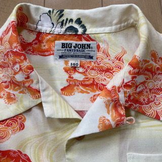 唐獅子牡丹のアロハシャツ140の画像