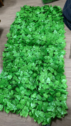 目隠し日除け用グリーンフェンス リーフラティス 約100×200cm 2台セット ダブルリーフタイプ(1つから相談可)