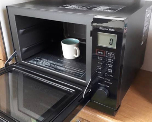 パナソニック[角皿付き] オーブンレンジ 26L フラットテーブル 遠赤ヒーター スイングサーチ赤外線センサー ブラック NE-MS267-K