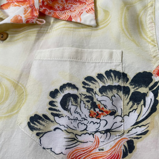 唐獅子牡丹のアロハシャツ140の画像