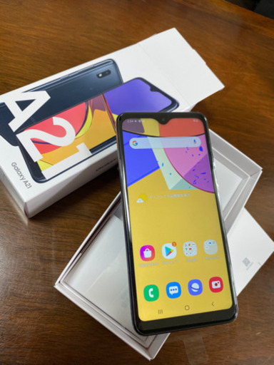 galaxy A21 黒　新品　uqワイモバイル
