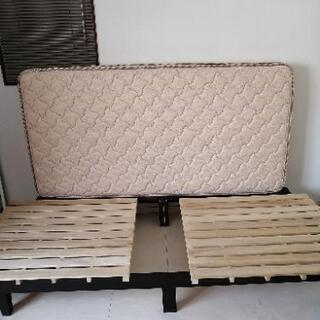 美品　シングルベッドとマットのセットの画像