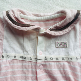2wayオール ロンパース 4枚 女の子 50cm 60cm ピンク系の画像