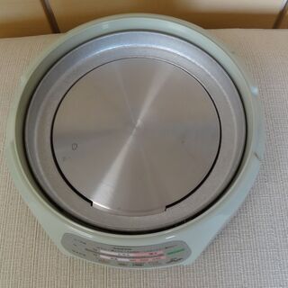 ●値下げ！●電気調理器●クックプレート（三洋）HPS-T37（グリーン）●中古美品●の画像