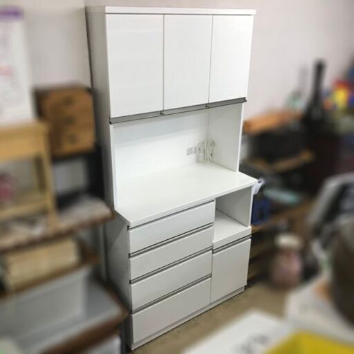 ニトリ キッチンボード ゾロ ZORO-100KB-WH【自社配送は札幌市内限定