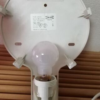 イケア スミーラ BLOMMA Wall Lamp ウォールランプ  Pink 花型 の画像