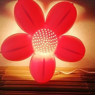 イケア スミーラ BLOMMA Wall Lamp ウォールランプ  Pink 花型 の画像