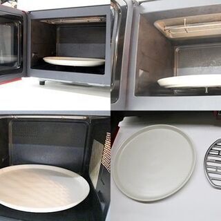 取引限定　ヤマゼン　オーブンレンジ　MOR-Y165　レッド　2017年製　庫内寸法:幅282mm 奥行286mm 高さ約168mm　ターンテーブル直径:27cmの画像