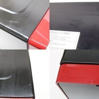 取引限定　ヤマゼン　オーブンレンジ　MOR-Y165　レッド　2017年製　庫内寸法:幅282mm 奥行286mm 高さ約168mm　ターンテーブル直径:27cmの画像