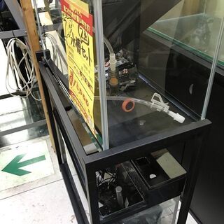 【引取限定】水槽 セット 台付き 中古品 横幅600高さ350奥行270【小倉南区葛原東】の画像