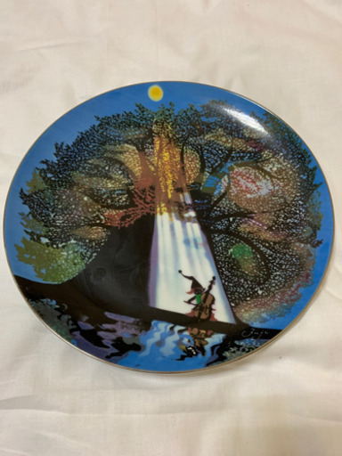 希少価値。藤城清治の絵皿（箱なし）
