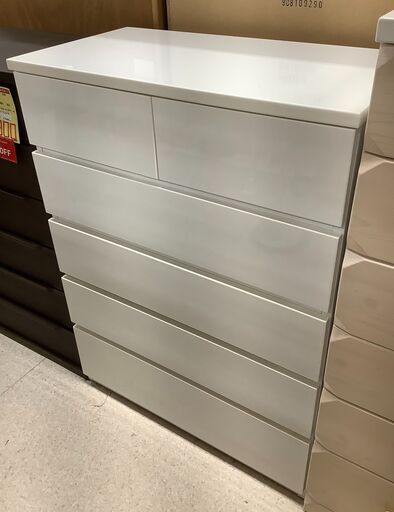 NITORI/ニトリ 5段チェスト ELEA3 80HC-WH ホワイト【ユーズドユーズ名古屋天白店】 J783