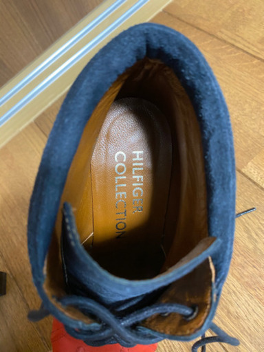   トミーヒルフィガー　ヒール　24cm 赤×ジーンズ
