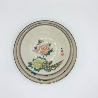 陶器の皿３枚セットの画像