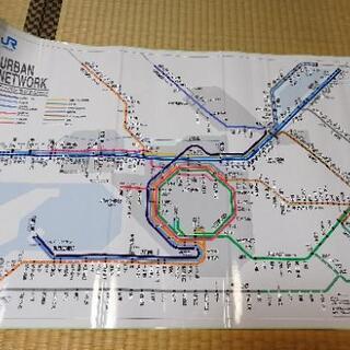 JR西日本  ア―バンネットワーク　路線図ステッカー　2001年...