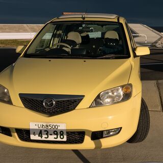 デミオ　コージー　キャンバストップ　4AT　イエローの画像