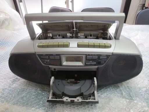 パナソニック　ラジカセ　Wカセット\u0026CD\u0026ラジオ　動作確認済み