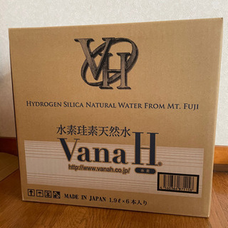 Vana H（バナエイチ）1.9ℓ×6本　水素珪素天然水　ナチュ...