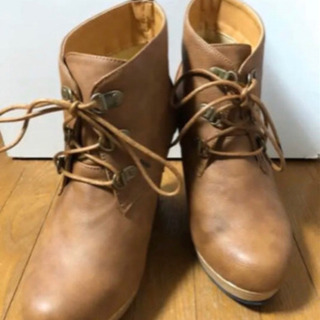 【新品】レースアップショートブーツ