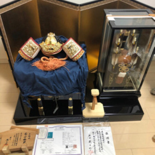 【千葉県柏市国道6号沿い受渡】【中古】五月人形　龍玉作 破魔矢　兜の画像