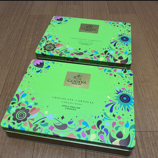GODIVA / ゴディバ クッキー缶 空缶 秋限定