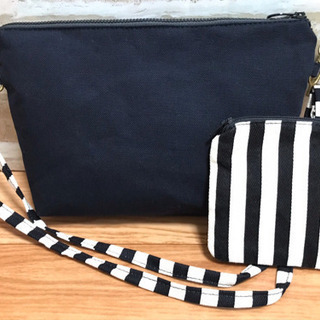 お値下げしました！ハンドメイド　ショールダーバッグ　小銭入れ　プレゼントの画像