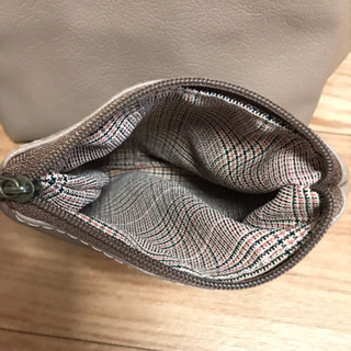 お値下げしました！ハンドメイド　レザー　かわいい　ねこ　手提げ　トートバッグ　& 小銭入れ　セットの画像