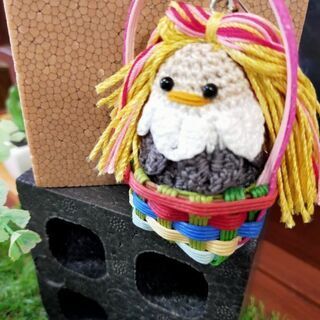 手作り アマビエストラップの画像