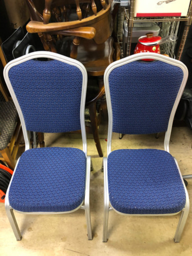 2脚セット アルミ枠 とても軽い 椅子 しげん屋