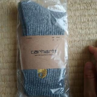 ②　Carhartt　メンズソックス　新品　　グレー