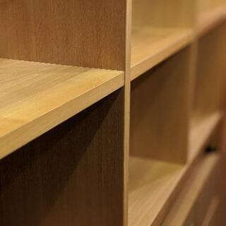 廃盤モデル 無印 MUJI タモ材 オープンシェルフ 2段x3列 ナチュラル 無印良品 木製シェルフ・タモ材 廃盤品 レア無印良品木製シェルフ２×２