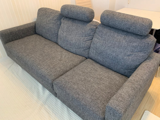 ☆美品☆3人掛けソファー(オットマン1つ)