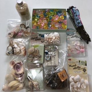 ハンドメイド用品　貝殻、流木、砂　まとめ売り