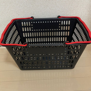 【お取引中】買い物カゴ　黒