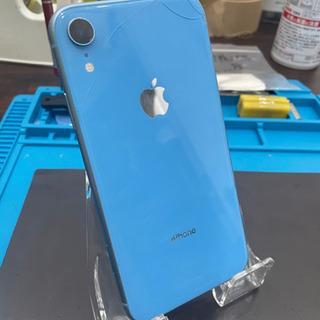 【売却済み】iPhone XRブルー64GB SIMフリー 端末【オマケ3点】の画像