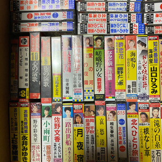 演歌、カラオケ、カセットテープ、70本の画像