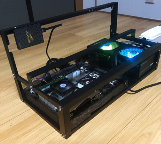 新品　マイニングリグ   最大6枚　Gpu以外全て　即決OK