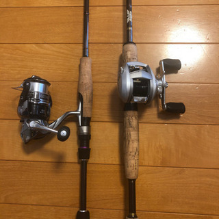 バス釣り　タックルセット　ベイト　スピニング
