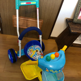 値下げ！　アイデス　プルート&ミッキー三輪車