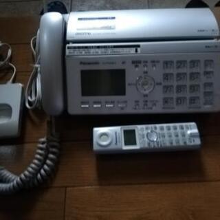 panasonic　パナソニック　電話機　ファックス　子機付　お...