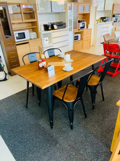 【エコスタイル太田】インダストリアルダイニングセット